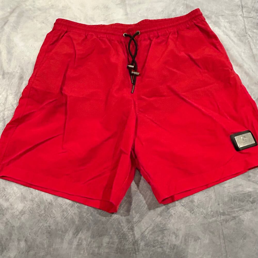 NWT Concepts Swim Board Shorts Men 3XL Red Water Sports Pockets Full Length